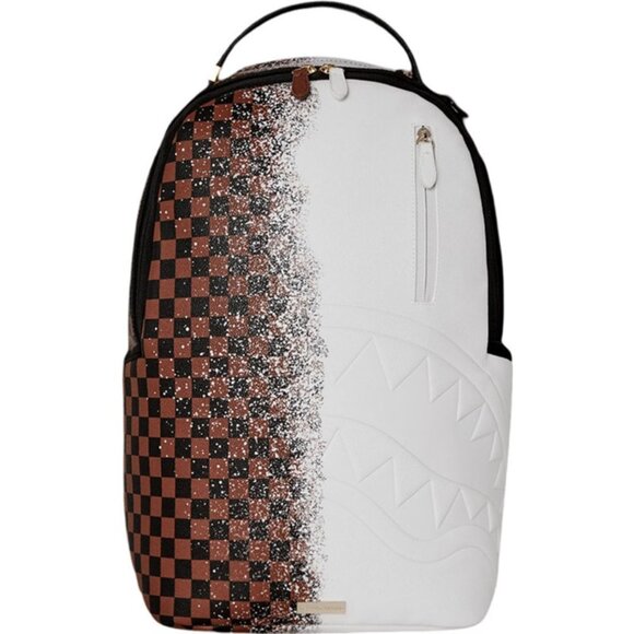 Sprayground Shark Spritz Backpack🔥New Black/White Large Bookbag School Bag - Picture 1 of 8